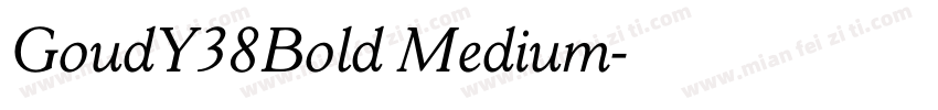 GoudY38Bold Medium字体转换